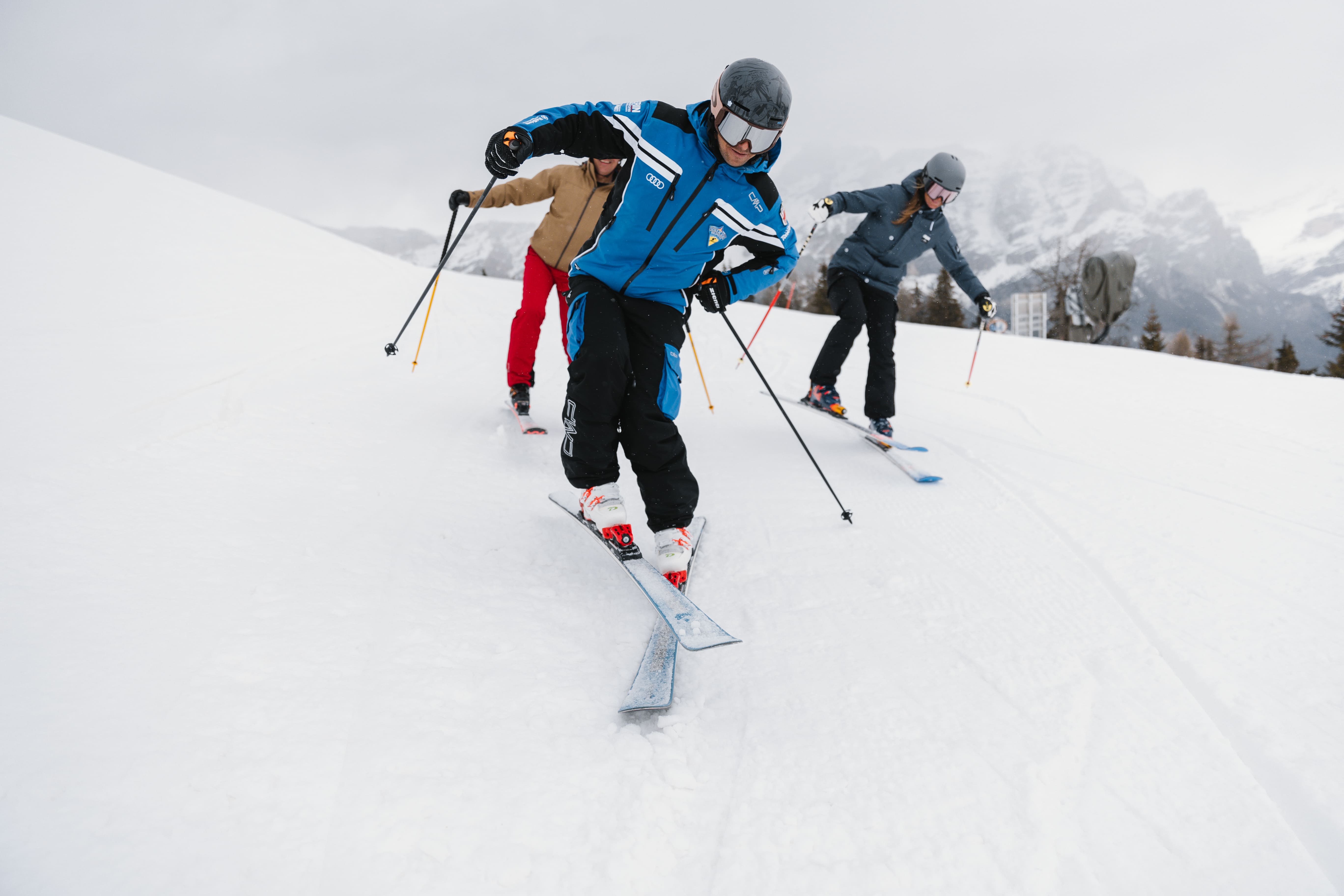 lezione sci adulti dolomites