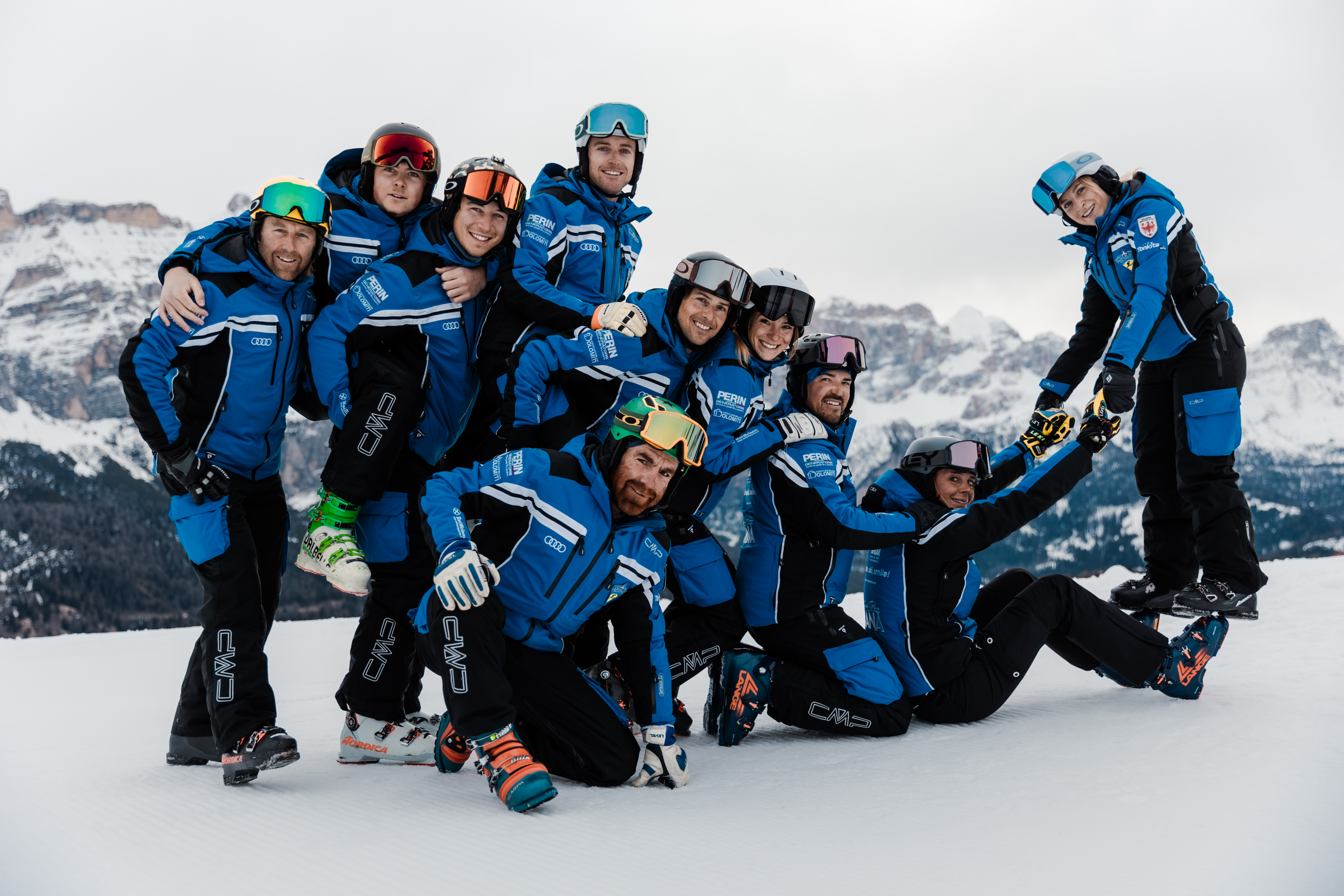 maestridisci altabadia skiinstructors Dolomites